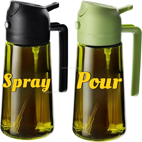 Olive Oil Dispenser Plastic Bottle for Kitchen Gadgets Air Fryer