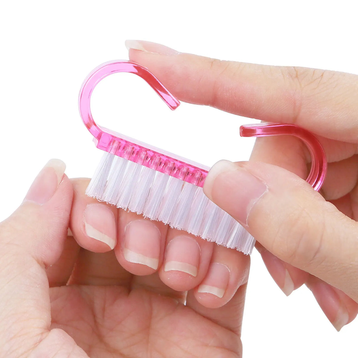 Acrylic Nail Brush Pink Color Nail Art Manicure Pedicure