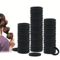 High Elastic Hair Bands For Girls Black Hairband Rubber Ties Ponytail
