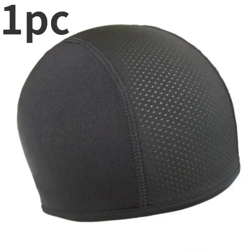 Skull Cap Helmet Liner Beanie, Cooling Mesh Cycling Running Hat For