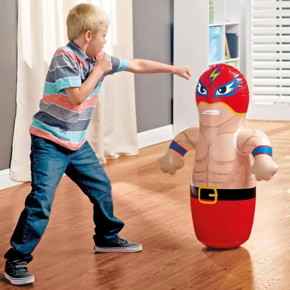 Inflatable Standing Punch Bag Toy Parent Child Toys Tumbler Boxing