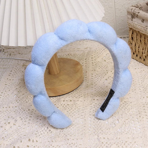 Fashion Microfiber Washing Wristbands Scrunchies Puffy Headband Spa