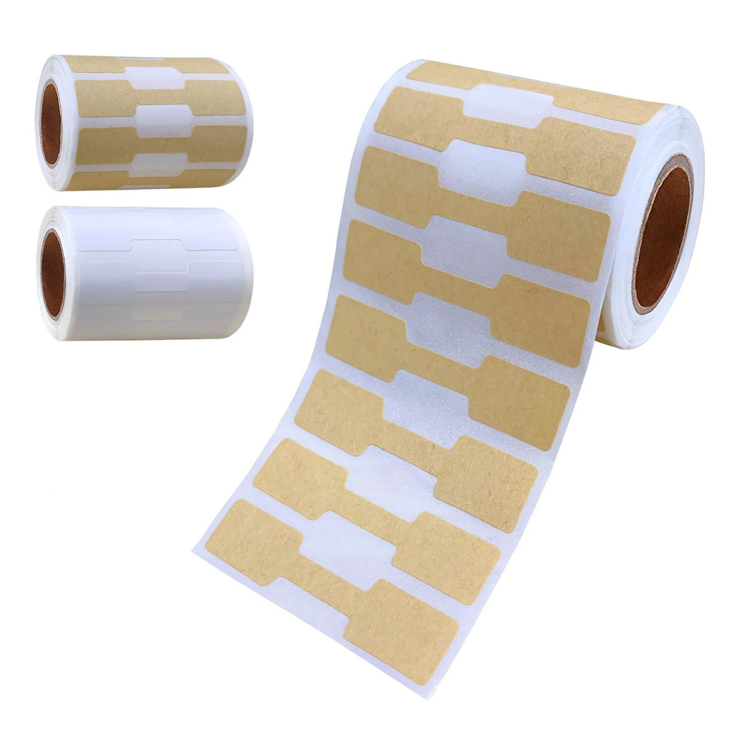 500pcs/roll Kraft Paper Price Stickers Jewelry Price Tags Self