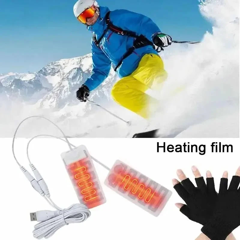 Electric USB Glove Heater Heating Film Foot Warmer Hand Warmer Carbon