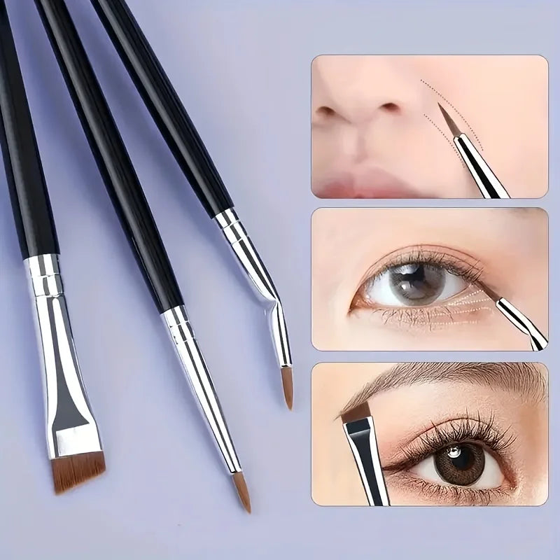 7 Combination Precision Detail Makeup Brushes, Eyeliner and Eyebrow
