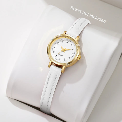 Women Watches Fashion Small Roma Dial Ladies Leather Band Quartz Watch