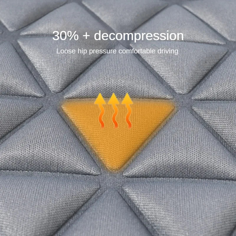 3D Triangle Massage Car Seat Cover Reduce Hip and Back Pain Breathable
