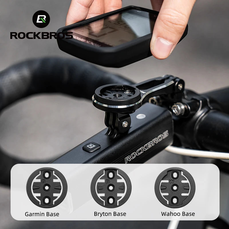 ROCKBROS Bike Bracket Front Light Lamp Holder Aluminum Alloy Extension
