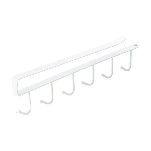 Multifunction 6 Hook Coffee Cup Mug Holder Black White Hooks Shelf