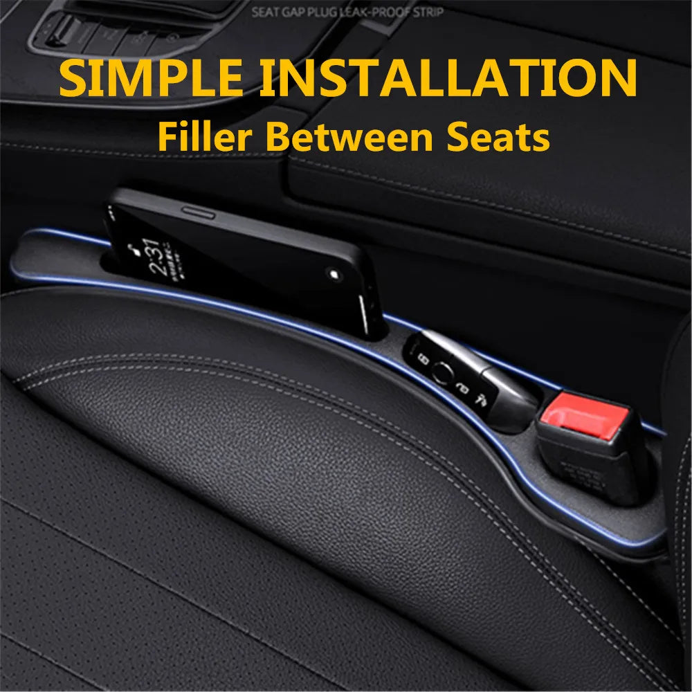 2 Pcs Car Seat Gap Filler Between Seats Crevice Interior Decoration