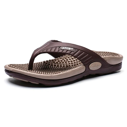 Massage Flip Flops for Men Summer Breathable Beach Shoes Sandals Men