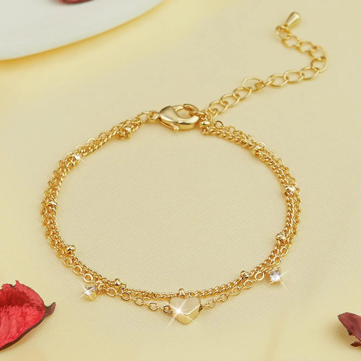 925 Sliver Plated CZ Anklet Bracelets for Women Girl Trendy New