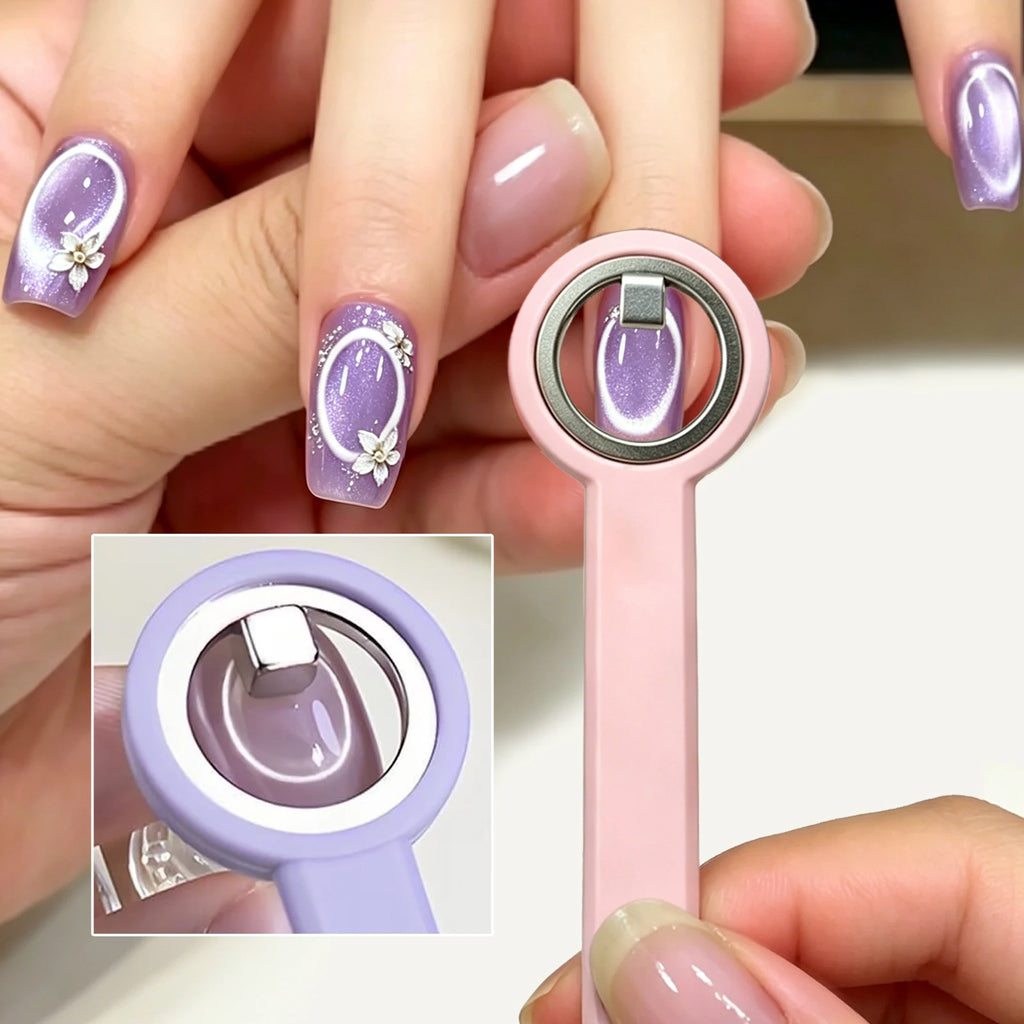 Halo Cat Eye Nail Magnet Ring Magnetic Tool with Handle for Cat Eye