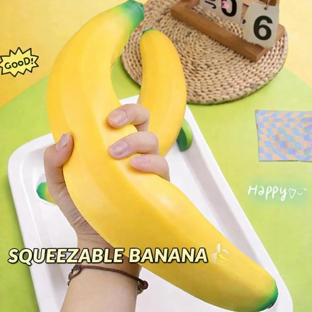 Huge Banana Squishy Stress-Relief Gift Squishy Squeeze Desk Decor