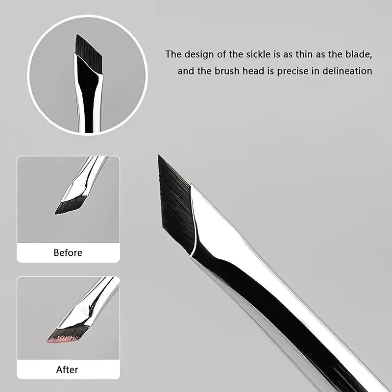 7 Combination Precision Detail Makeup Brushes, Eyeliner and Eyebrow