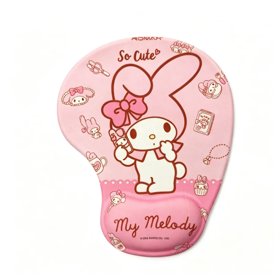 Ergonomic Wrist Rest Mouse Pad Cute Cartoon Silicone Cushion Non Slip