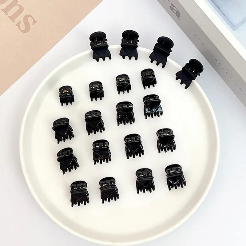 Black Small Hair Claw For Women Girls Sweet Hair Ornament