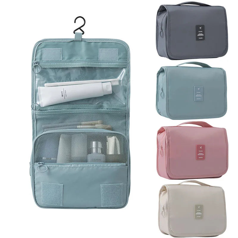 Travel Makeup Bag High Capacity Toiletries Storage Pouch Travel Make
