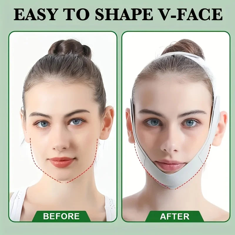 Graphene V-Shape Face Lift Band - Adjustable Double Chin Reducer