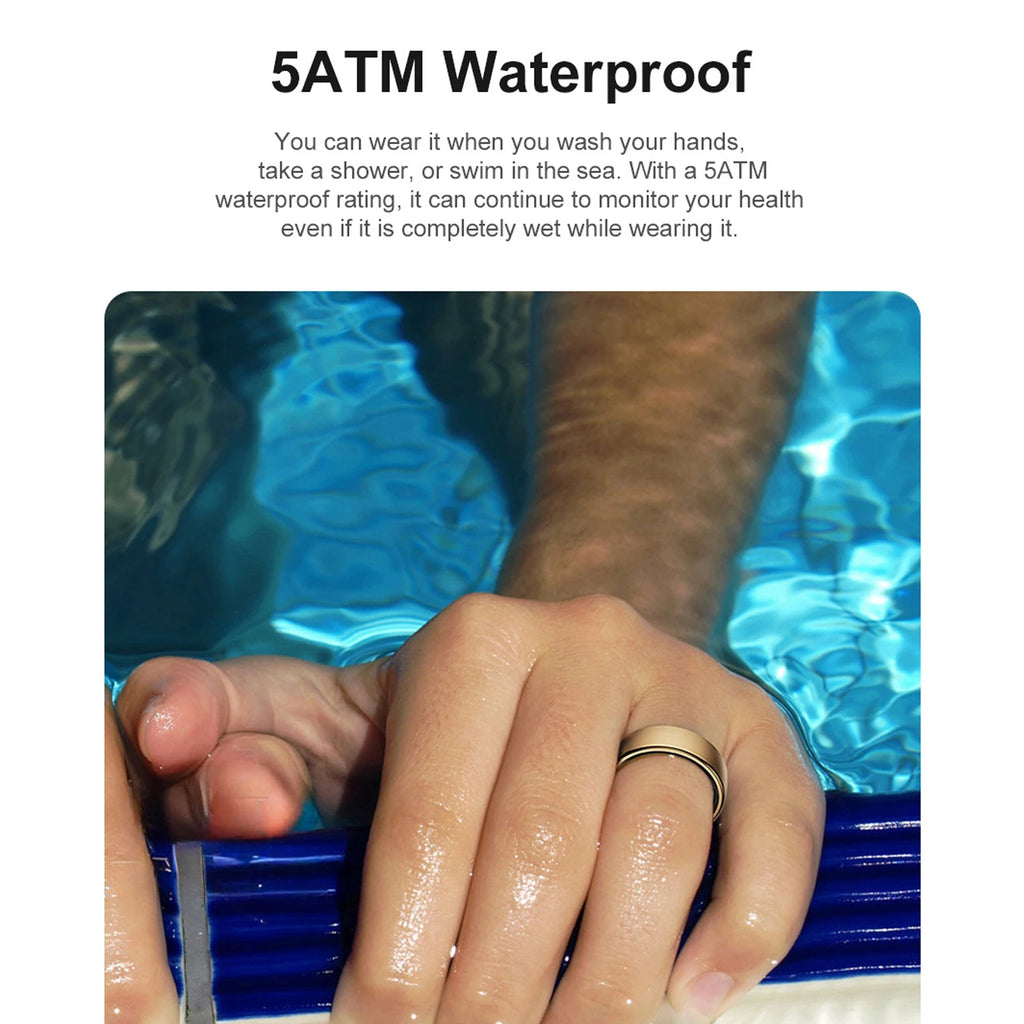 Uhoofit R10 Smart Ring with Charging Dock Men Women Health Sleep Heart