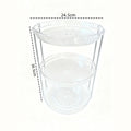 360 Rotating Makeup Organizer Multi Layer Storage Rack Transparent