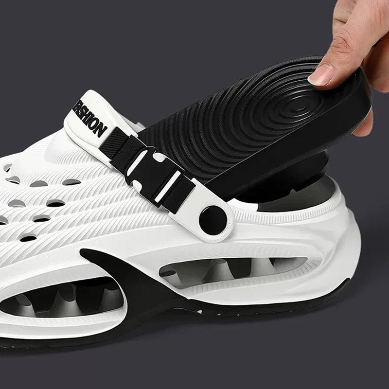 2026 Men's Summer Outdoor Sports Toe-Toe Slippers, Thick-Soled Sandals