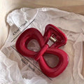 Spotted Blue Hair Clips and Red Bow Hair Clips - Fashionable Women's