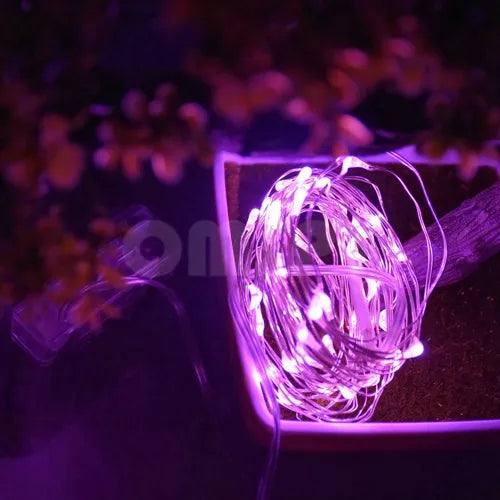 LED Copper Wire String Lights 3XAA Battery Operated Christmas