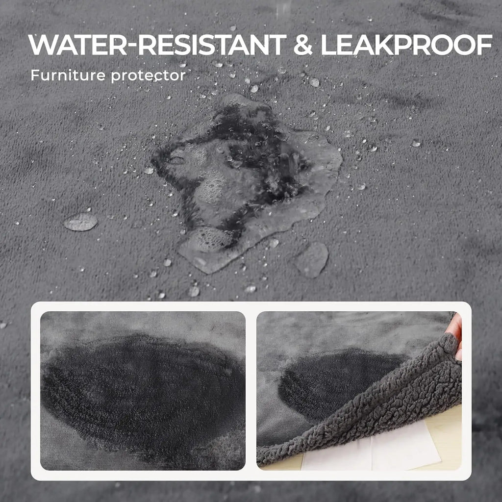 Waterproof Pet Blanket Liquid Pee Proof Dog Blanket for Sofa Bed Couch
