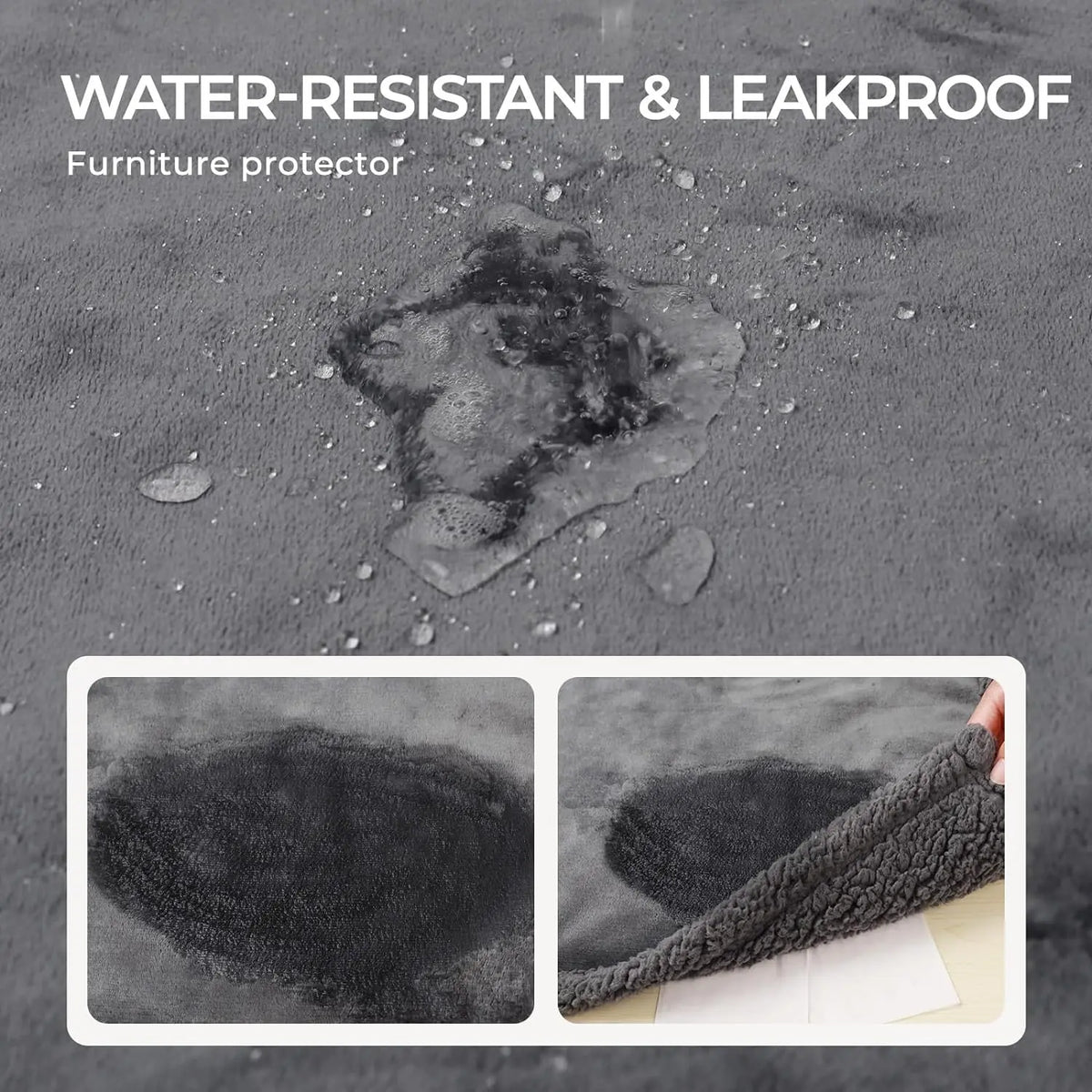 Waterproof Pet Blanket Liquid Pee Proof Dog Blanket for Sofa Bed Couch