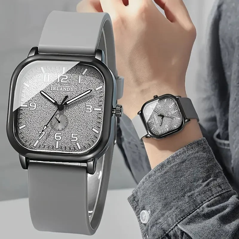 Fashion Square Women's Watch Casual Silicone Strap Quartz Watches