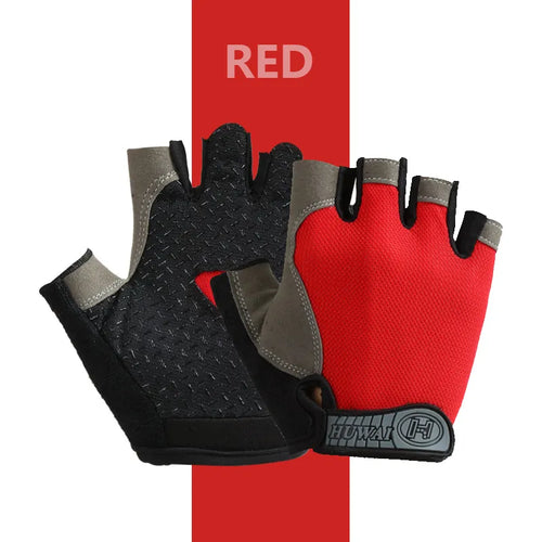 Men Cycling Bicycle Gloves Half Finger Gym Gloves Women Mitten