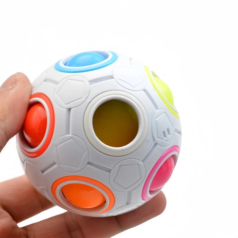 Kids Antistress Cube Magic Fidget Toys Puzzle Rainbow Balls Children