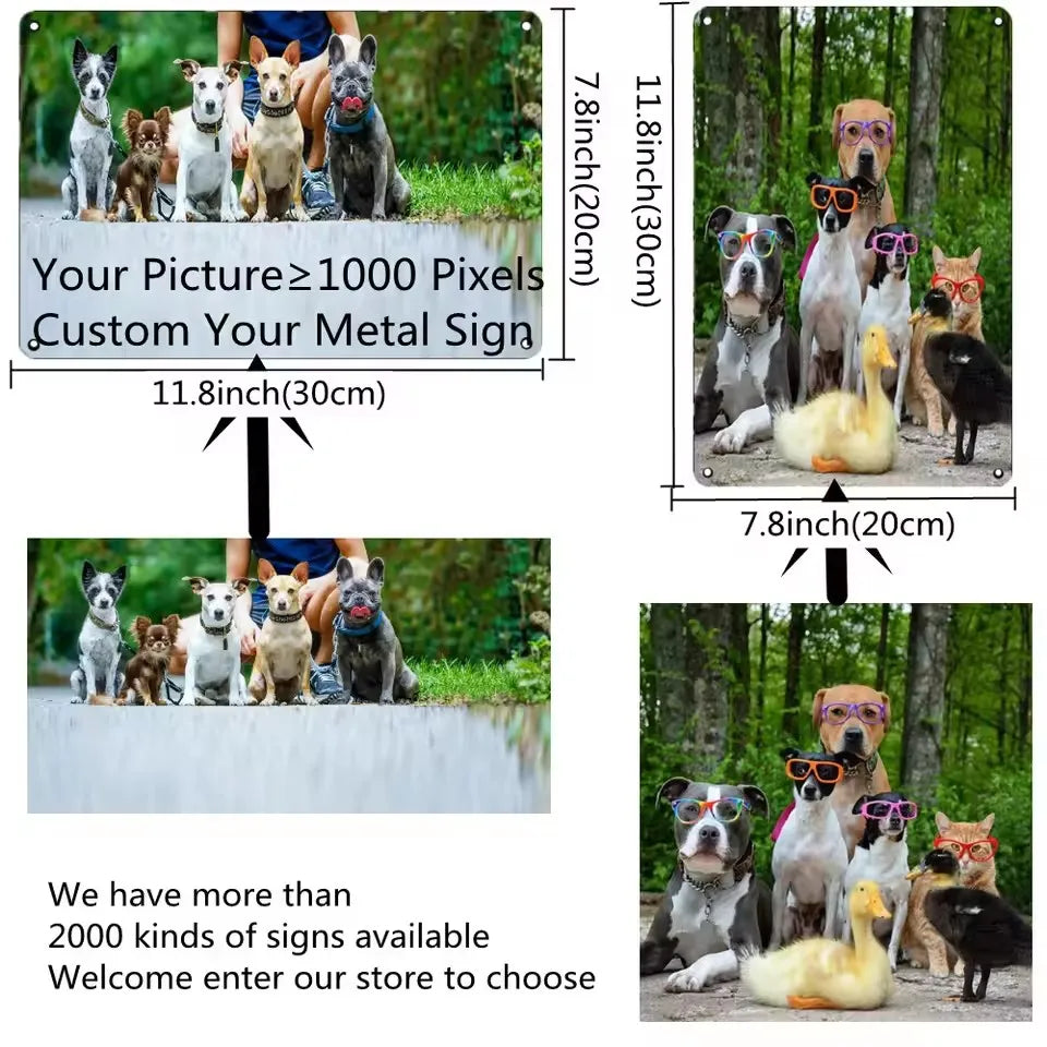 Custom Metal Tin Signs Retro Plaque Home Decor Iron Wall Art Poster