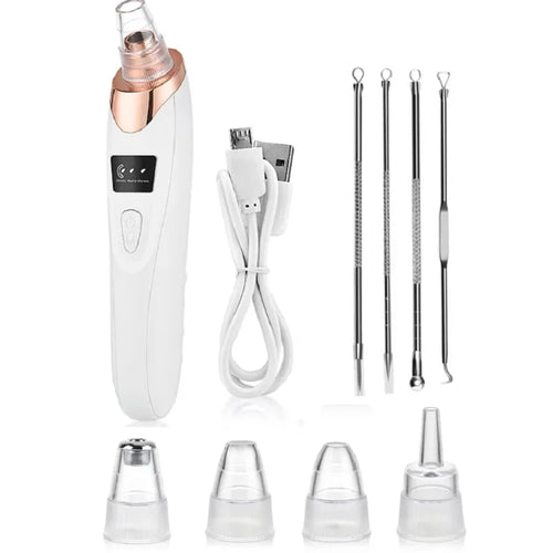 Rechargeable Portable Blackhead Remover Face Vacuum Nose Pore Cleaner