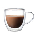 250ml Premium Double-Walled Borosilicate Glass Coffee Mug