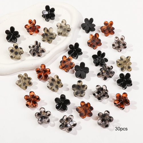 Mini Flower Hair Claw Clips Pack for Women Girl Cute Hair