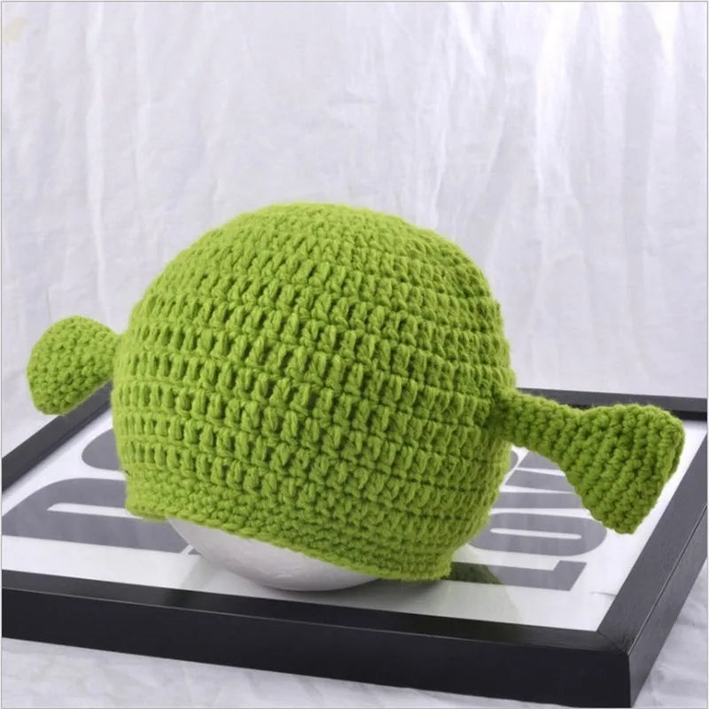 Winter Hats For Women Men Balaclava Monster Shrek Wool Hat Creative