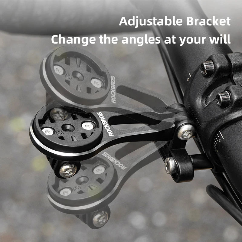 ROCKBROS Bike Bracket Front Light Lamp Holder Aluminum Alloy Extension
