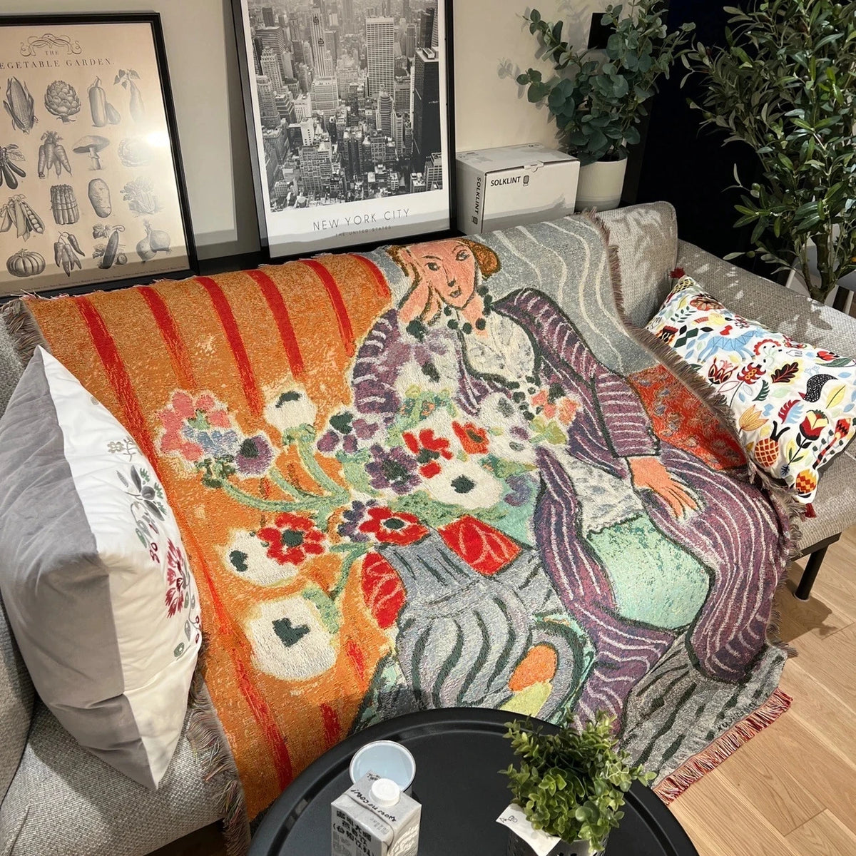 Henri Matisse French Artist Tapestry Blanket Sofa Throw Casual Bed