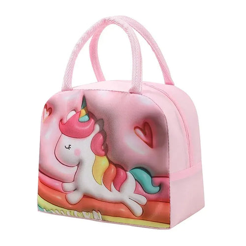 Cartoon Lunch Bag Portable Insulated Thermal Heat Children's Bento Bag