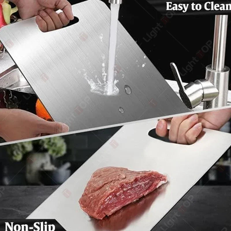 304 Stainless Steel Kitchen Cutting Boards Double Sided Multipurpose