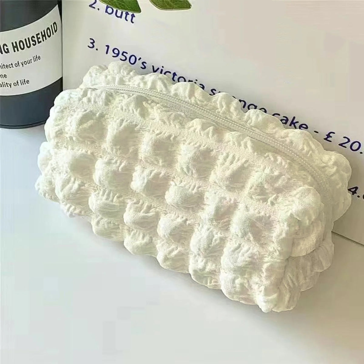 Portable Pen Holder for Students Zipper Stationery Storage Bags Pen