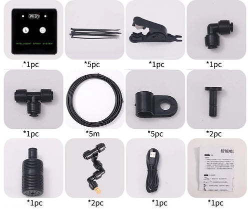 WiFi Rainforest Sprayer Control Automatic Mist Timing Spray System Kit