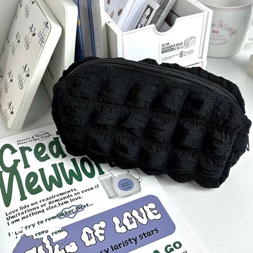 Portable Pen Holder for Students Zipper Stationery Storage Bags Pen