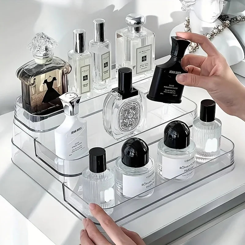 Perfume Storage Box-Cosmetic Storage Box, Sturdy Transparent Rack