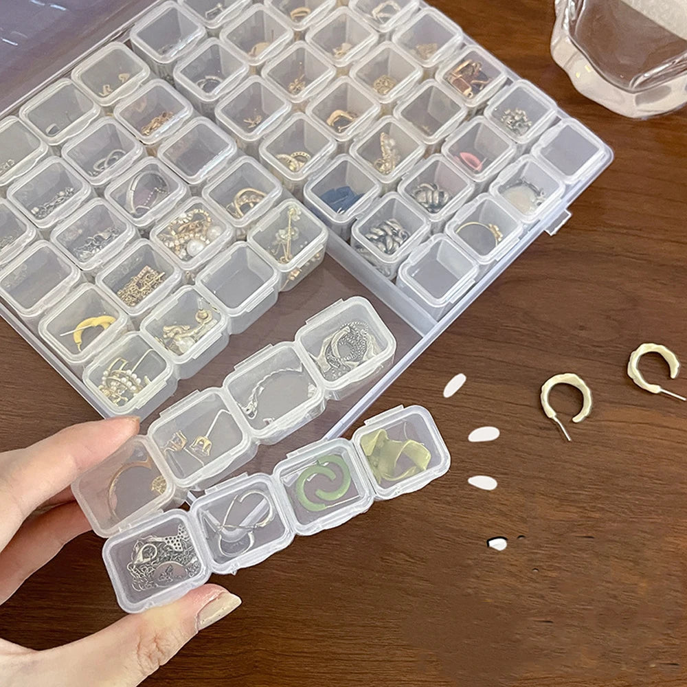 28 Grids Storage Box Adjustable Compartments for Jewelry Diamond