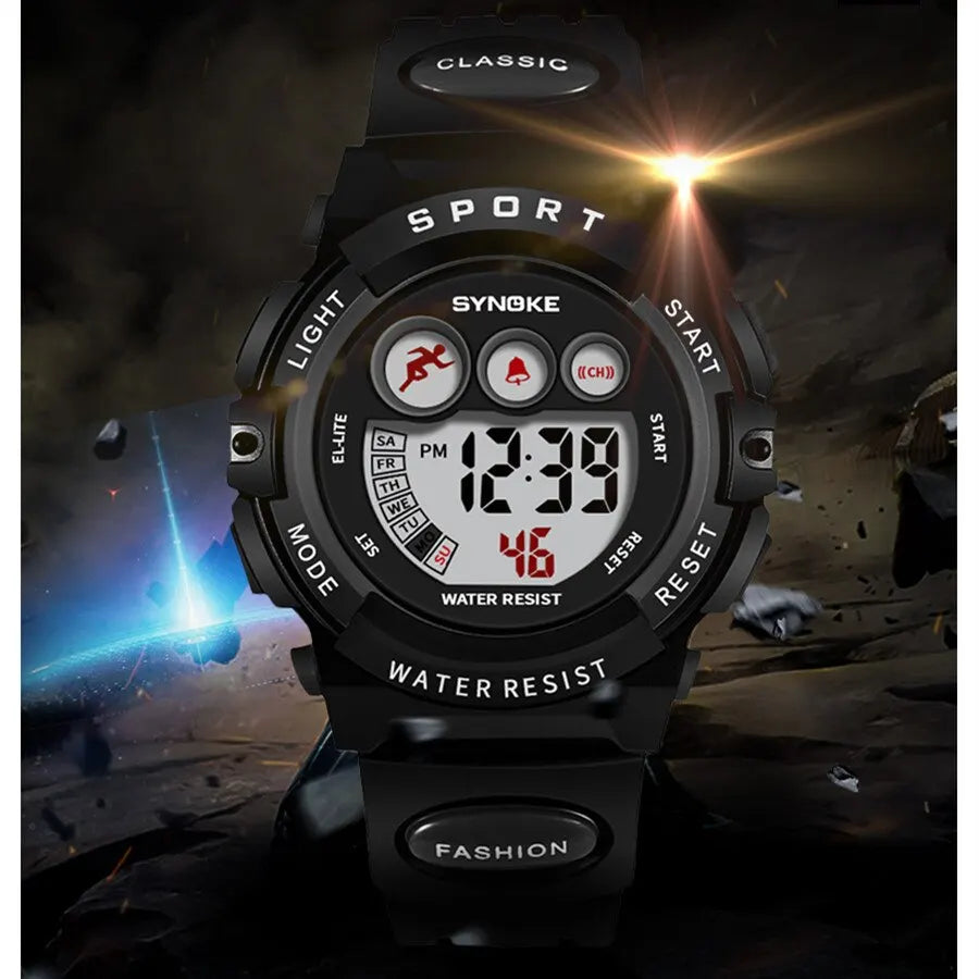 SYNOKE Student Sport Watches For Kids Colorful Electronic Watches