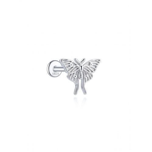 AIDE 1PC 925 Sterling Silver Lucky Red Koi Piercing Earring For Women