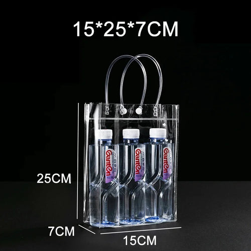 Clear Plastic Gift Bags with Handle Transparent Gift Bag